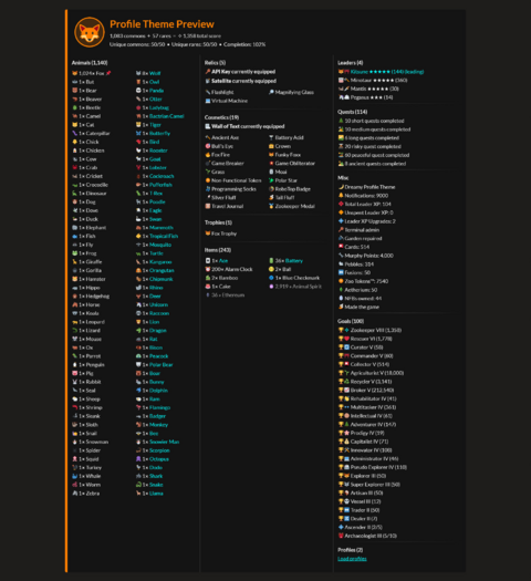 Basic Dark theme